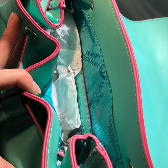 Boutique-Tracy Negoshian green Tracy mini backpack - Picture 5 of 8